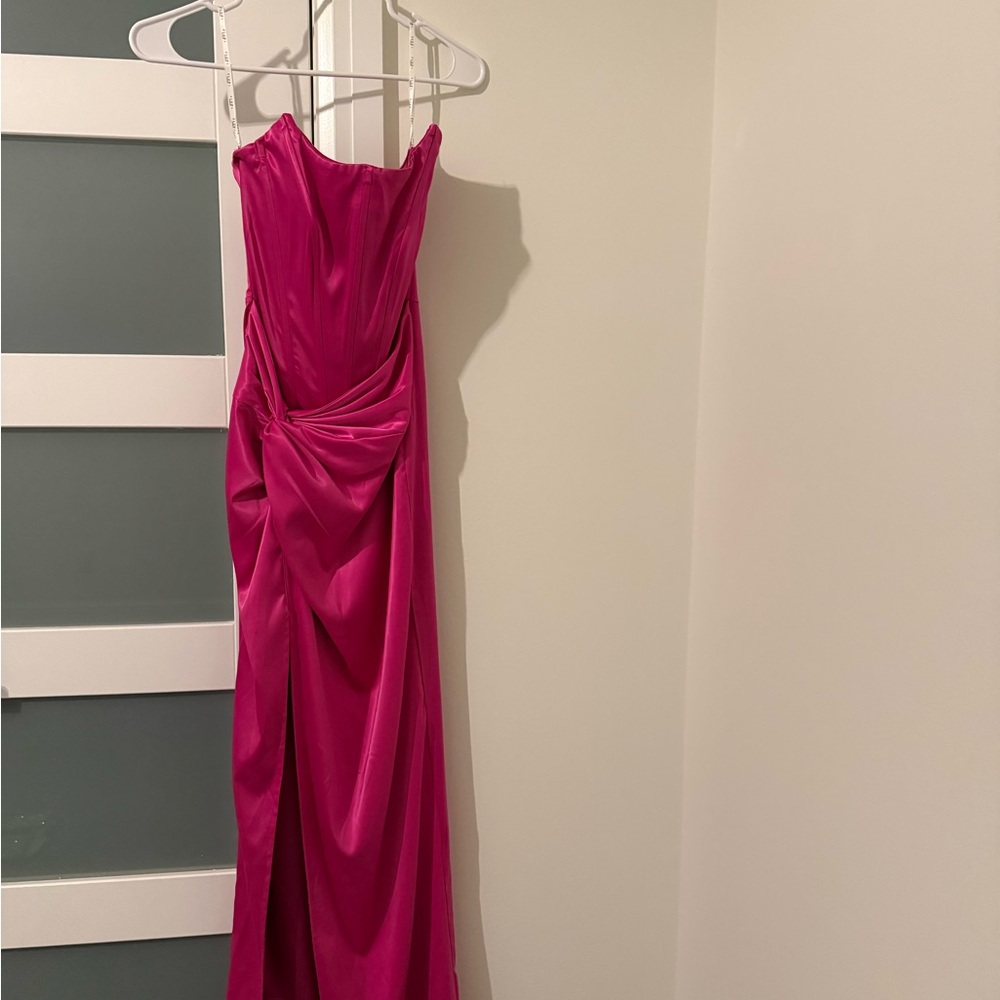 Elegant Pink Evening Gown